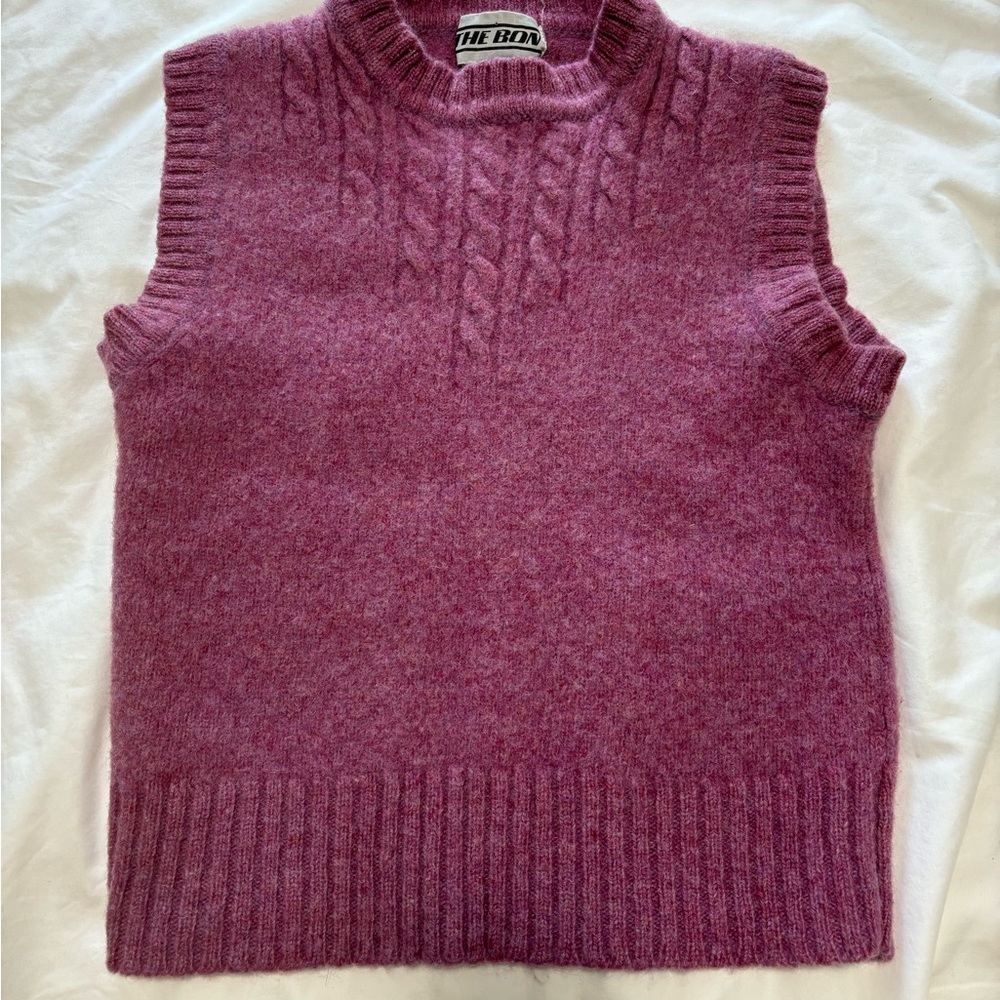 Vintage Pink Sweater Vest